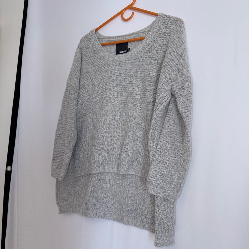Harlow Gray Knit Light Weight Soft Summer Cottagecore Cabincore Sweater ๐ - Picture 2 of 4